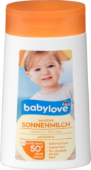 babylove чувствительное Детское Молочко для загара LSF 50+, 200 мл