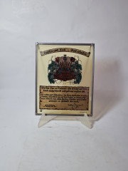 Панно винтажное Polyclar на цепочке "Молитва Храни Бог", оловянная рамка, 25,5 х 20 см, Германия, 1960-70гг.