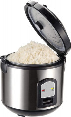 JUNG JUNG Reiskocher Reisgarer 3in1, Reistopf alle Reisarten, Reiskocher elektrisch 1,2L, 400 W, Dampfgarer, Cooker, Steamer, Dampfer, Risottokocher, Gemusegarer  Рисоварка JUNG 3-в-1, рисоварка для всех видов риса, электрическая рисоварка 1,2 л, 400 Вт, 