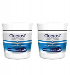 Clearasil Pads Poren Reiniger Средство для очищения лица, диски, Набор 2 упаковки x 65 шт.