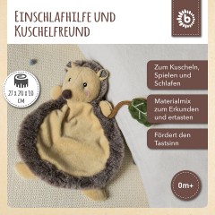 bieco Schmusetuch Baby Igel 27 cm Schnuffeltuch Trosterchen Kuscheltier Babyspielzeug Schnuffeltucher Ткань для обнимашек