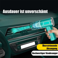 TUABUR TUABUR Akku-Handstaubsauger Kabelloser, wiederaufladbarer tragbarer Handstaubsauger mit 12000PA, 4-in-1 multifunktionaler kabelloser Handstaubsauger, Geeignet fur Autos, Wohnungen und Buros Grun TUABUR Беспроводной ручной пылесос Беспроводной перез