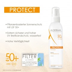 A-DERMA PROTECT SPF 50+ Spray  ЗАЩИТА SPF 50+ спрей
