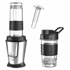 JUNG JUNG Smoothie-Maker ADLER AD4081 Smoothie Maker Standmixer elektrisch Smoothie Maker to go, 500,00 W, inkl 2x Trinkflaschen 570ml+ 400ml BPA-frei Milchshaker, Eiweissshaker  Производитель смузи JUNG ADLER AD4081, стационарный миксер, электрический см
