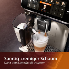 Philips Philips Kaffeevollautomat Series 5400 Kaffeevollautomat LatteGo Milchaufschaumer Display, Kaffeeautomat Cafemaschine Kaffeemaschine mi Mahlwerk Vollautomat Cafe  Полностью автоматическая кофемашина Philips Series 5400, полностью автоматическая коф