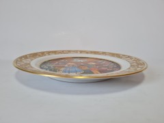 Тарелка декоративная винтажная Franklin Porzellan &quot;Гензель и Гретель&quot; / Серия &quot;Сказки братьев Гримм&quot;, коллекционная, фарфор, 20 см, Германия, 1970-80гг.