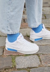 Nike Sportswear W AIR FORCE 1 FONTANKA Sneaker low white/universal blue/summit white W AIR FORCE 1 FONTANKA кроссовки женские низкие белый/универсальный синий/вершинно-белый
