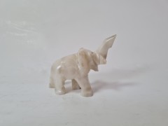 Коллекционная фигурка "Слон", камень, 6см, Германия, 1950-60гг.