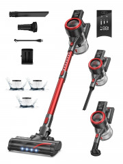 Laresar Laresar Akku-Hand-und Stielstaubsauger, 450,00 W, 33KPa Akkustaubsauger, bis zu 55 Minuten Laufzeit, Beutellos, 1,2L Staubspeicherkapazitat, fur Tierhaare Беспроводной ручной и стержневой пылесос Laresar, беспроводной пылесос мощностью 450,00 Вт,