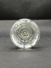 Ваза винтажная большая Bubbel Kristall, узкая, в форме пробирки, хрустальное стекло, 20.5 см, Германия, 1970-80гг.