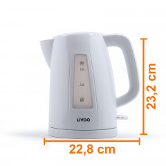 LIVOO LIVOO Wasserkocher DOD184W Weiss 1,7 Liter, 2200 W Чайник LIVOO DOD184W белый 1,7 л, 2200 Вт