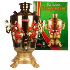 Olymp Handels GmbH Olymp Handels GmbH Wasserkocher Russischer Samowar Imperia 3,2L elektr. Teemaschine Gold Olymp Handels GmbH Чайник Русский Самовар Империя 3,2л электрический. Золотой чайник