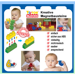 Tutor Blocks Meine ersten Magnetbausteine Reisezug Мой первый пассажирский поезд из магнитных строительных блоков